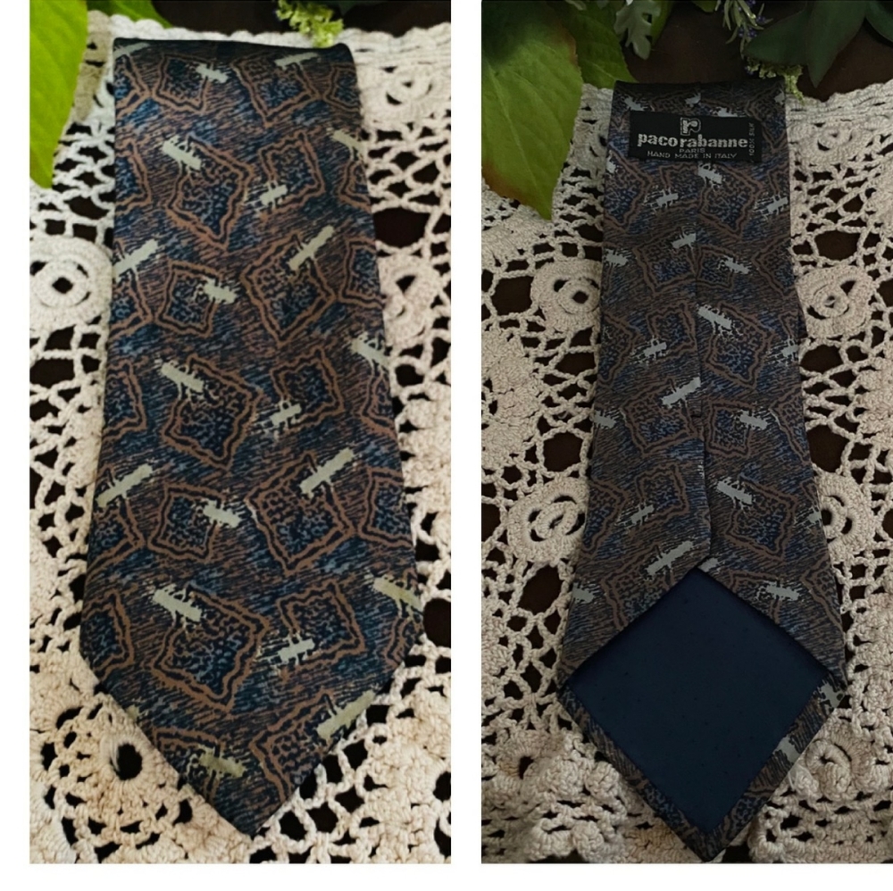 Vintage Paco Rabanne Paris Men's Tie